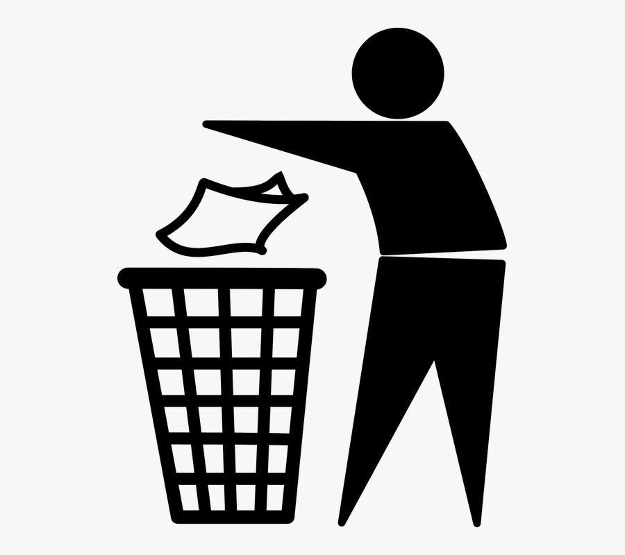 Throw Garbage In Dustbin Png - Keep Our Country Clean, Transparent Clipart