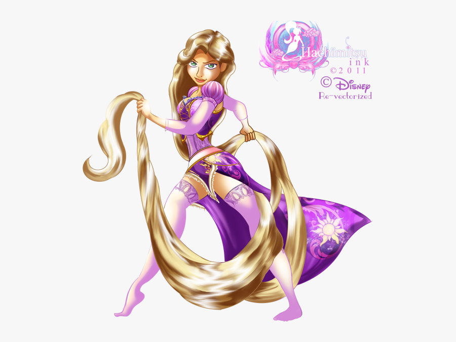 Clip Art Tangled Queens - Illustration, Transparent Clipart