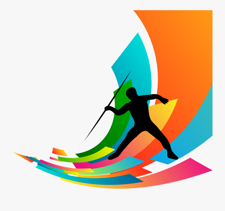 Transparent Water Skiing Clipart - Javelin Throw, Transparent Clipart