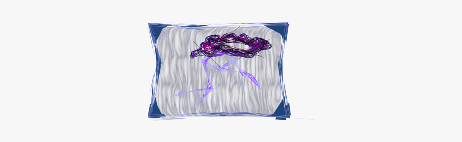 Blue,purple,throw Pillow - Throw Pillow, Transparent Clipart
