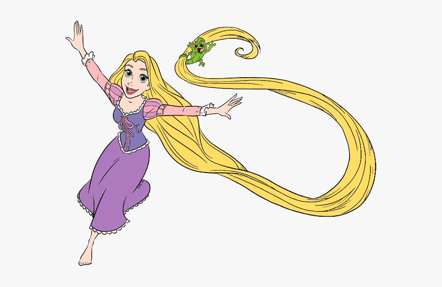 Tangled Rapunzel Running, Transparent Clipart
