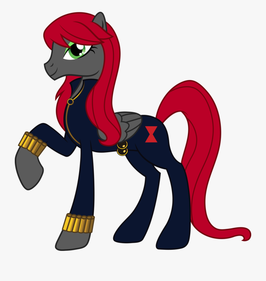 Avengers Black Widow Vector - Black Widow Pony, Transparent Clipart