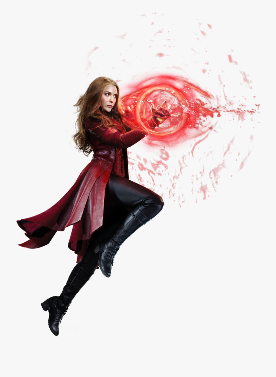 Wanda Maximoff Captain America Black Widow Vision Marvel - Transparent Scarlet Witch Png, Transparent Clipart