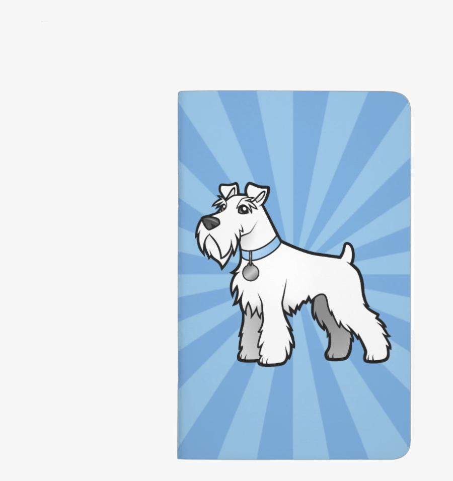 Cartoon White Schnauzer Journal - White Schnauzer Png Cartoon, Transparent Clipart