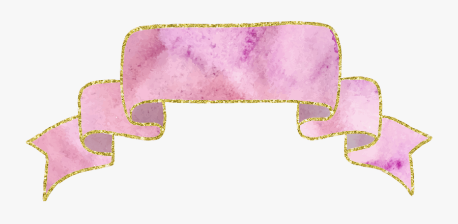 Transparent Pink Ribbon Banner Png - Banner, Transparent Clipart