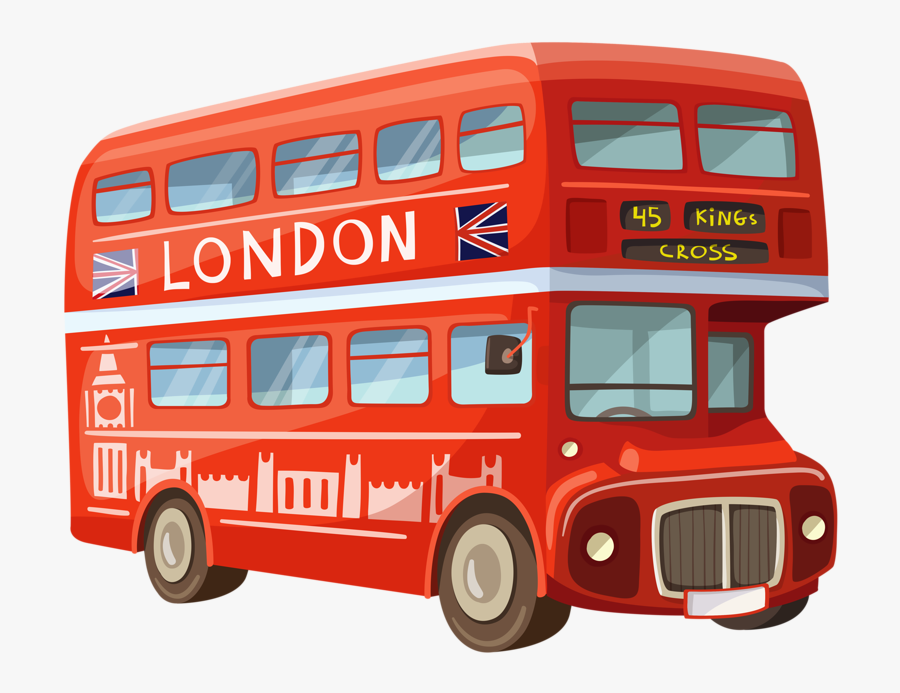 London Png Pinterest Clip - London Double Decker Bus Clipart, Transparent Clipart