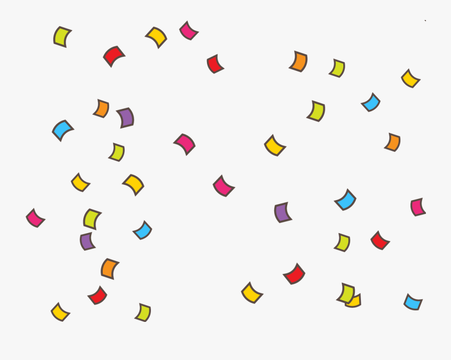 Confetti Serpentine Streamer Clip Art - Carmine, Transparent Clipart