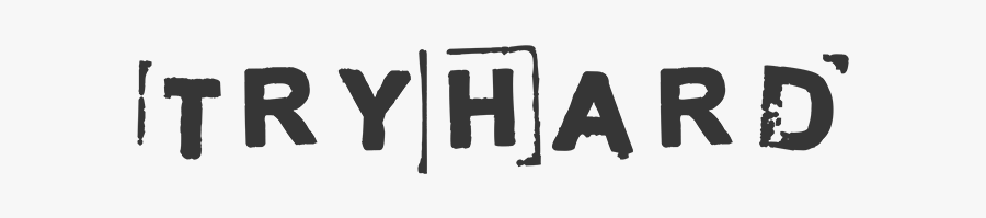 Cropped Tryhard Header Logo 8 1 - Black-and-white, Transparent Clipart