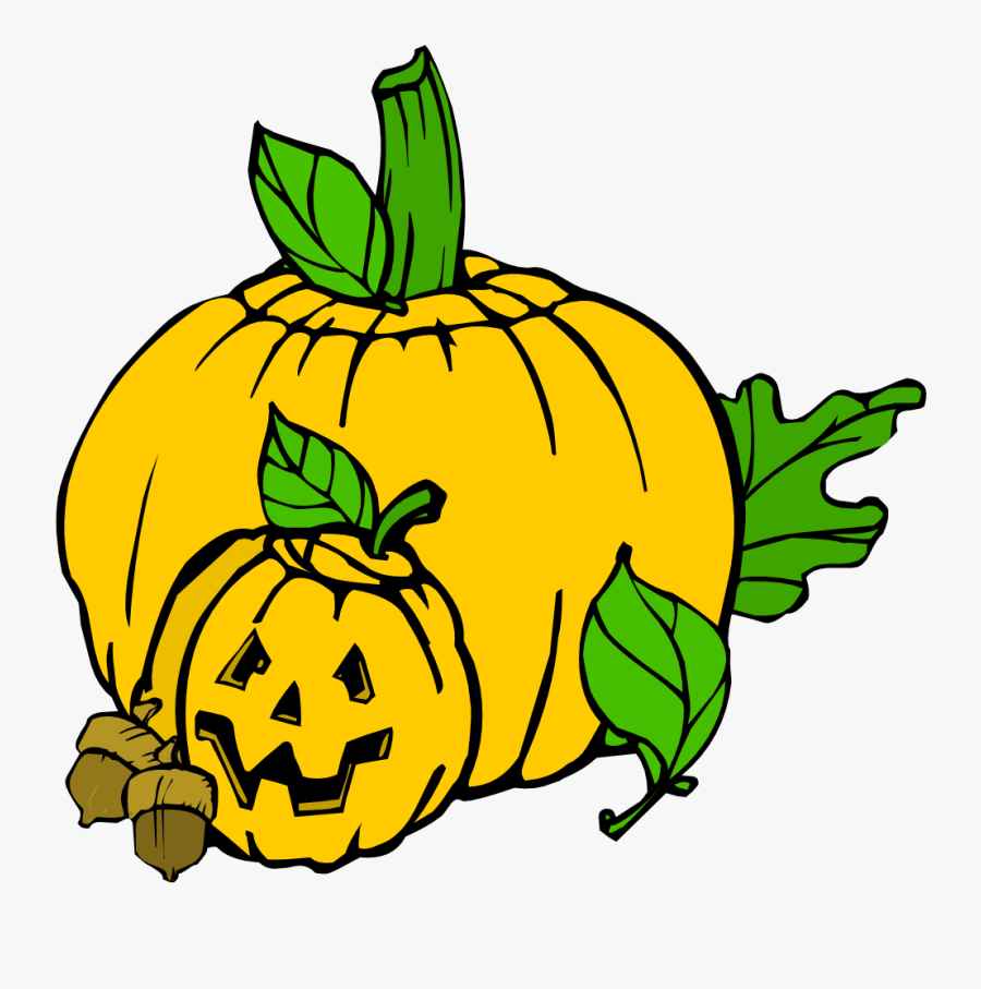 Pumpkins - October Clipart Black And White, Transparent Clipart