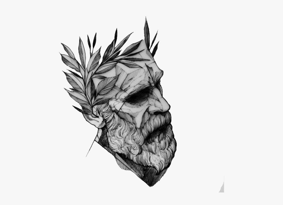 Tattoo Sketch Design Drawing Ink Free Clipart Hq Clipart - Zeus Tattoo Design, Transparent Clipart