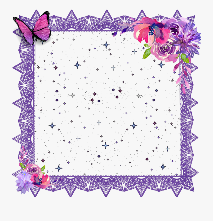 Transparent Purple Lace Clipart, Transparent Clipart