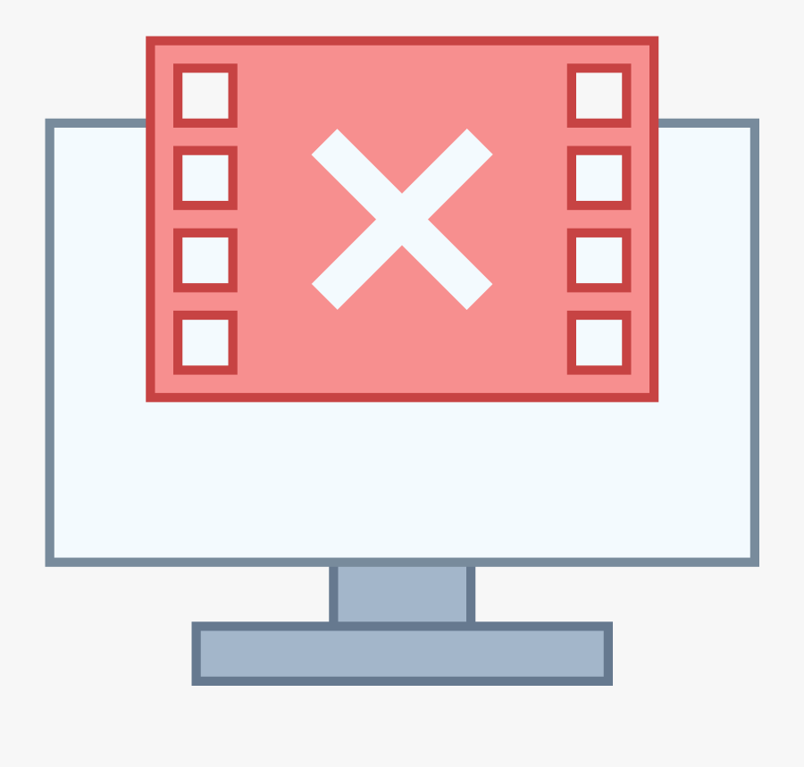 Not Sending Video Frames Icon Clipart , Png Download - White X Logo Band, Transparent Clipart