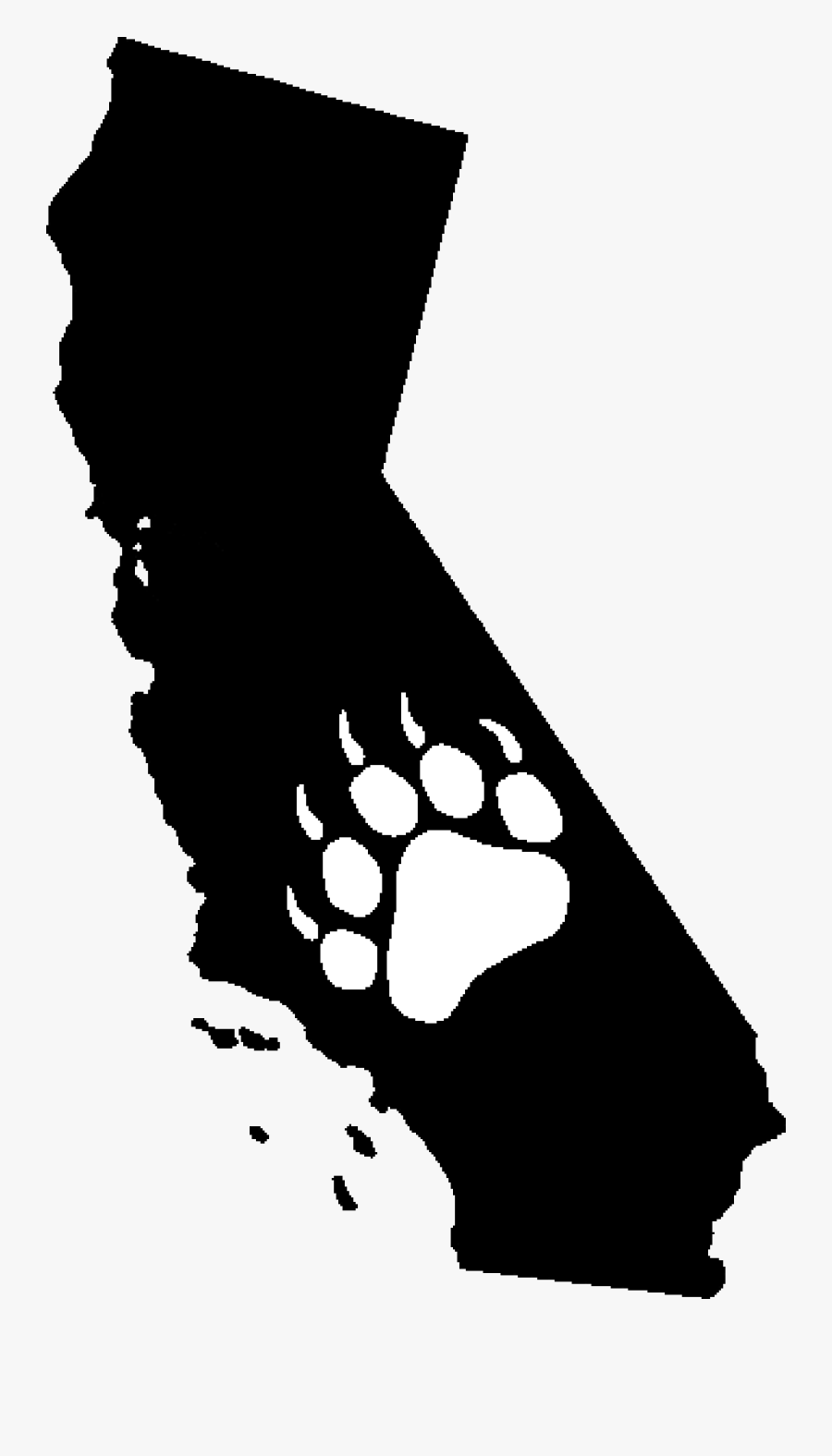 Los Angeles American Black Bear California Grizzly - California 2016 Election Results By County, Transparent Clipart