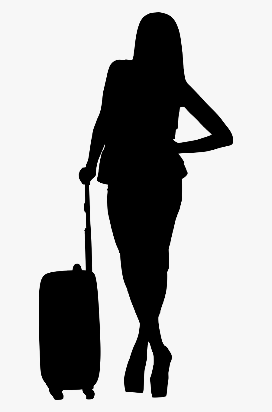 Free Download Travel Silhouette At Getdrawings Com - Travel Woman Silhouette, Transparent Clipart
