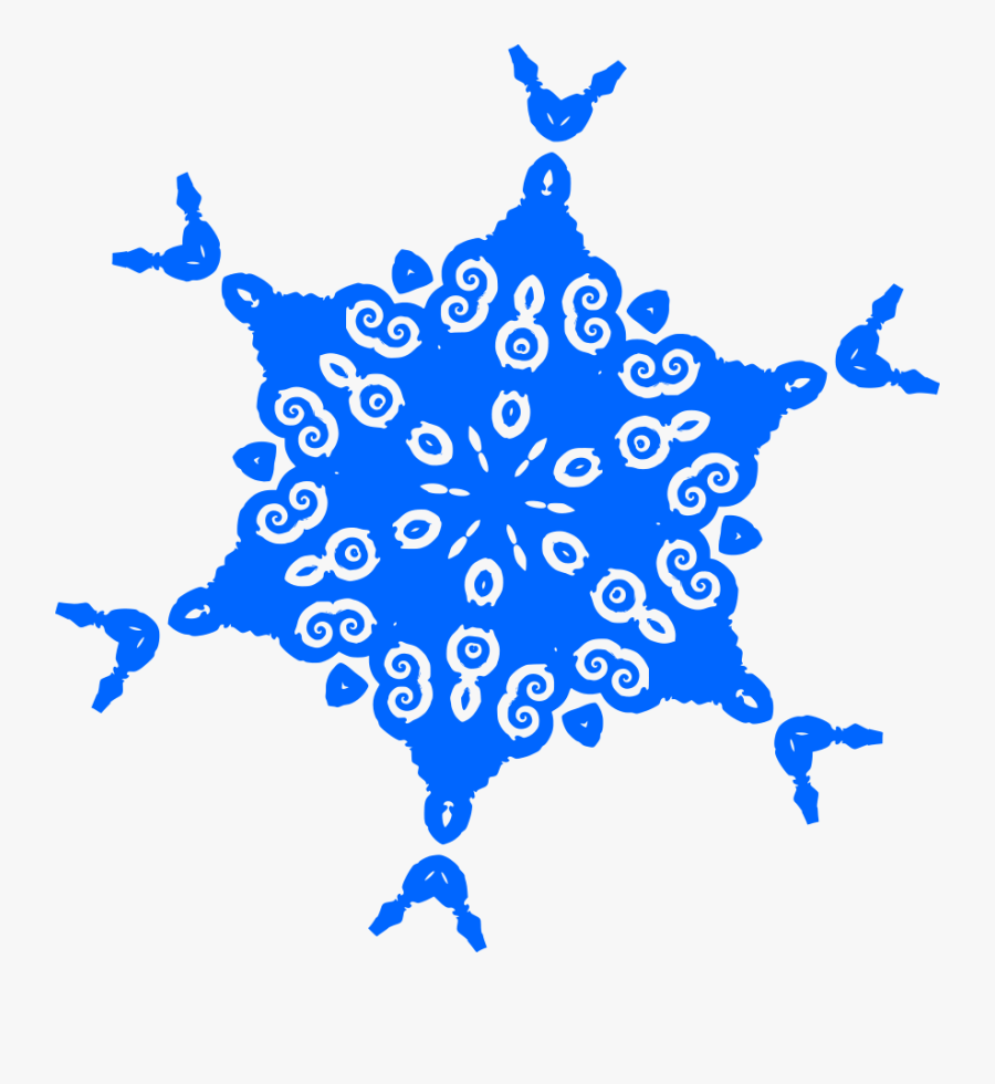 Snowflake Kaleidoscope - Snowflake, Transparent Clipart