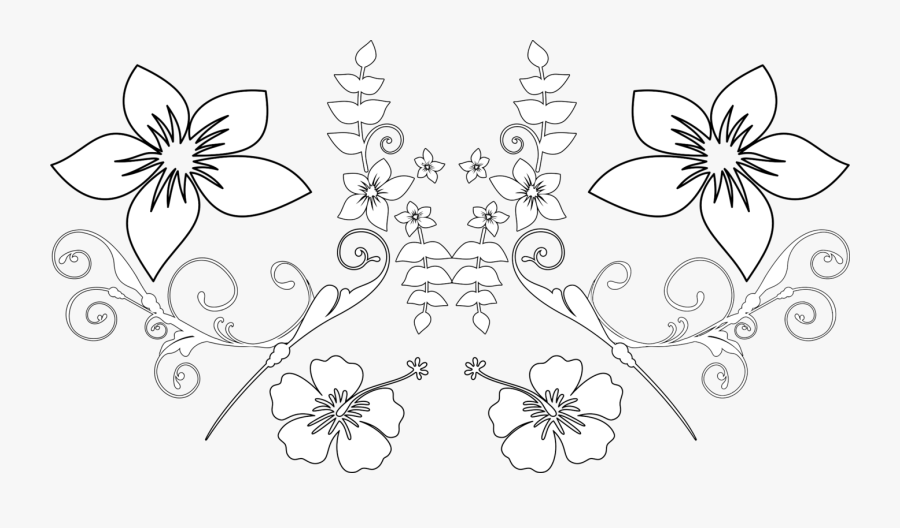 Symmetry,monochrome Photography,tree - Coloring Book, Transparent Clipart