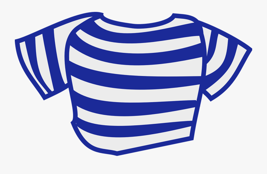 Shirt Pirate Clothes Free Picture - Stripes Clipart Black And White, Transparent Clipart
