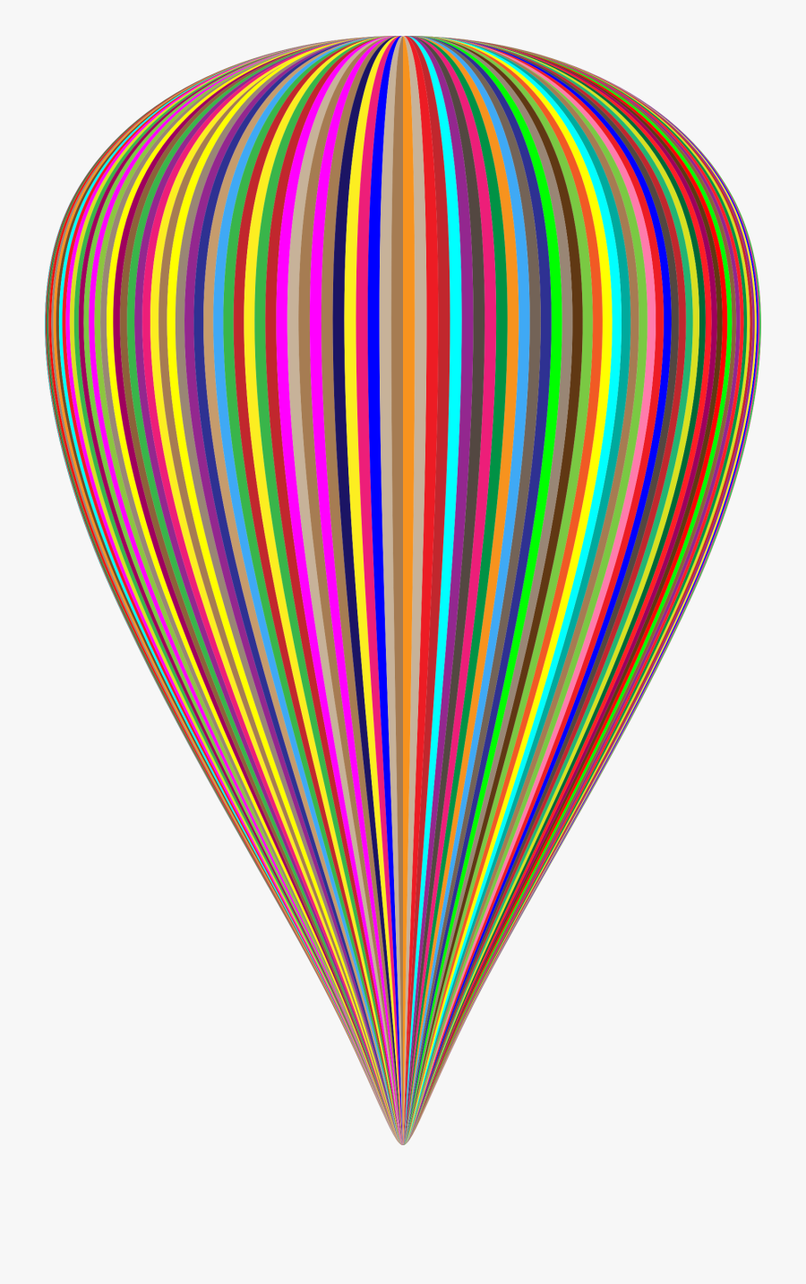 Colorful Balloon Big Image - Balloon, Transparent Clipart