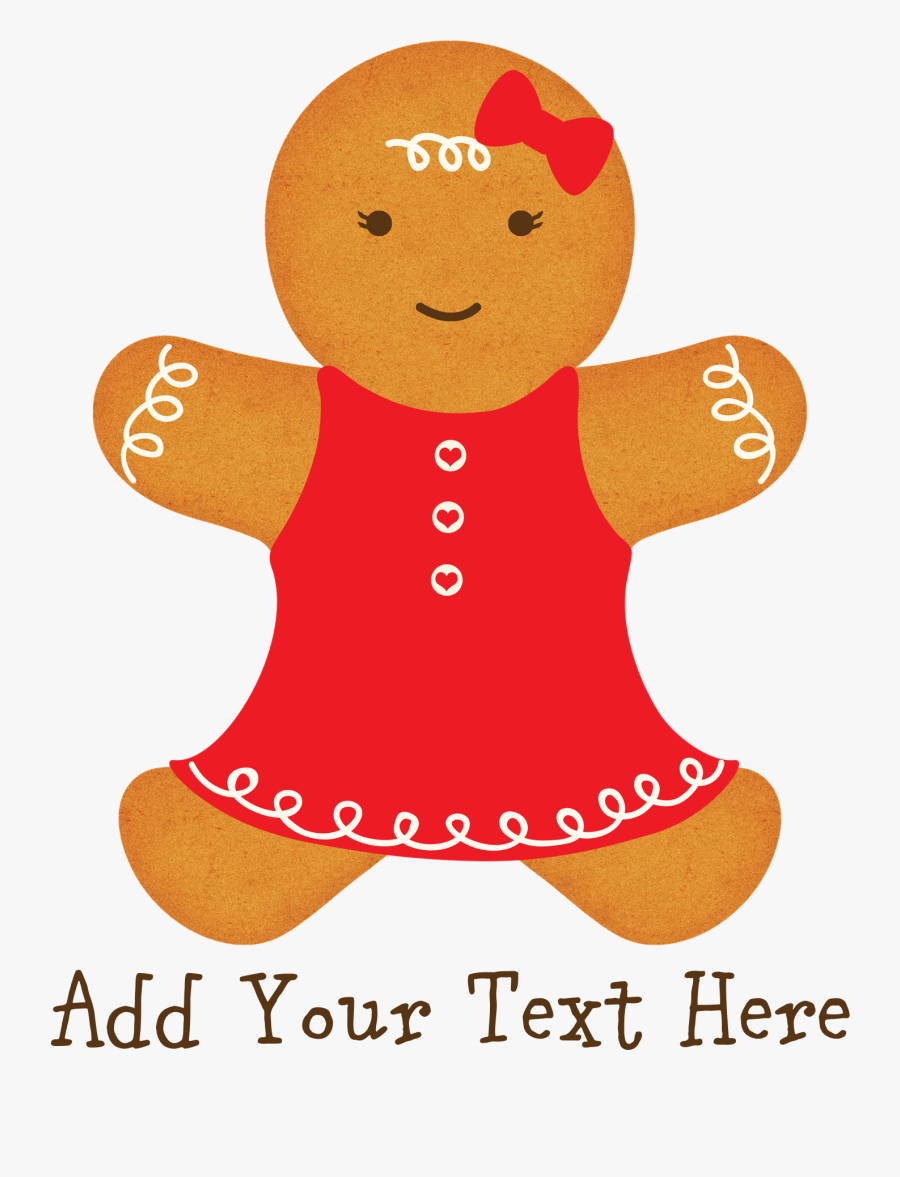 Transparent Gingerbread Girl Png - Cartoon, Transparent Clipart