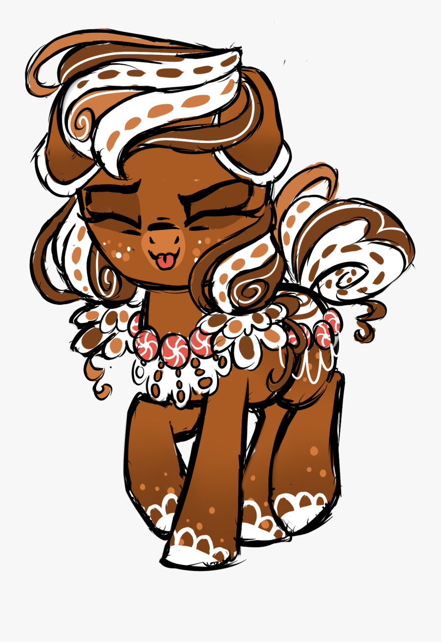 Rainjay-xx, Eyes Closed, Food, Food Pony, Gingerbread - Rainjay, Transparent Clipart