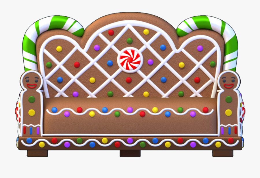 Gingerbread Bench, Transparent Clipart