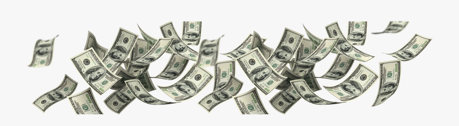 Clip Art Florida Hard Lending Private - Transparent Background Falling Cash Transparent, Transparent Clipart