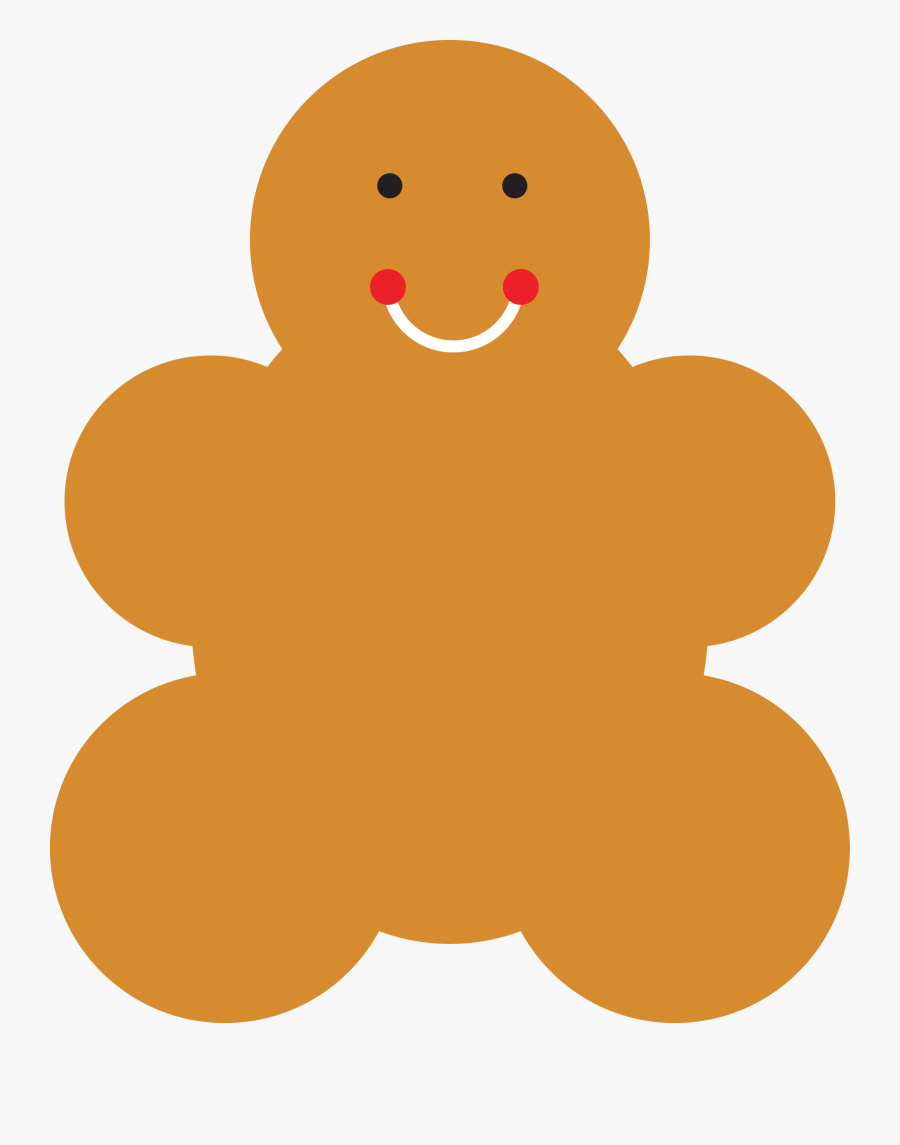 Gingerbread Man Clip Art, Transparent Clipart