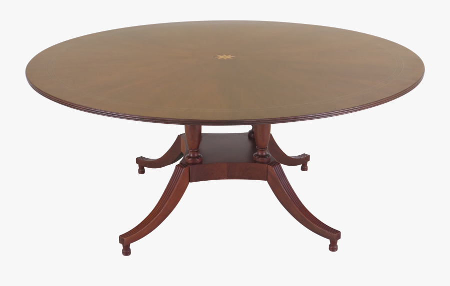 1990s Traditional Baker Colonial Williamsburg Round - Victorian Round Table, Transparent Clipart