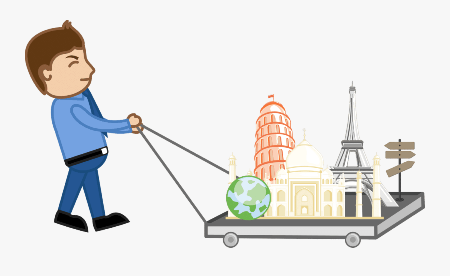Find Cheap Flights - Cartoon Pulling, Transparent Clipart