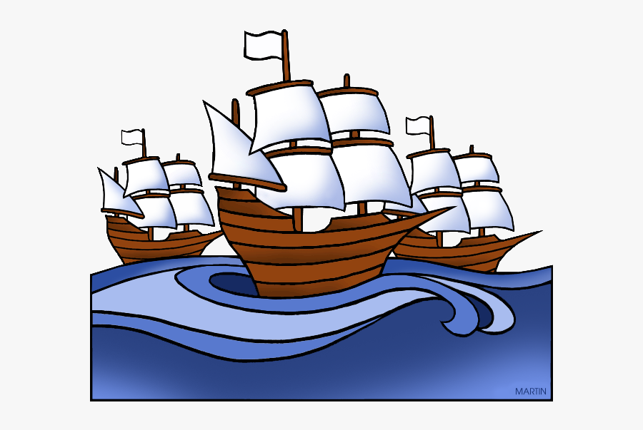 Ship Clipart Colonial - Spanish Explorers Clip Art, Transparent Clipart