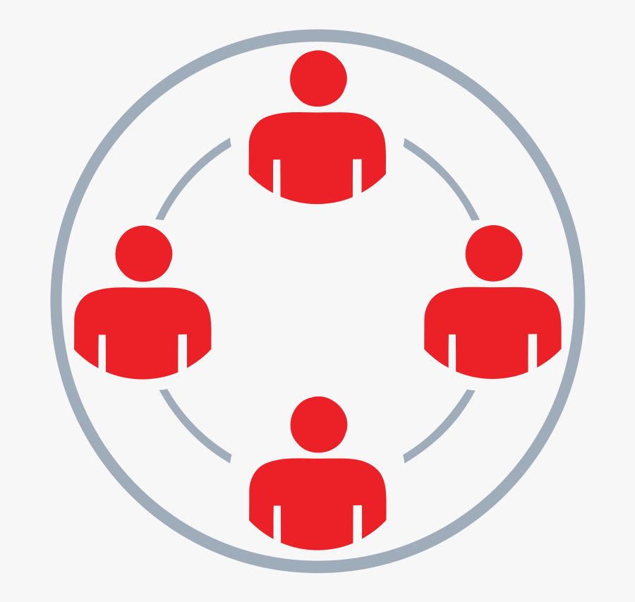 Group Conected In A Circle - Group Icon Png Circle, Transparent Clipart