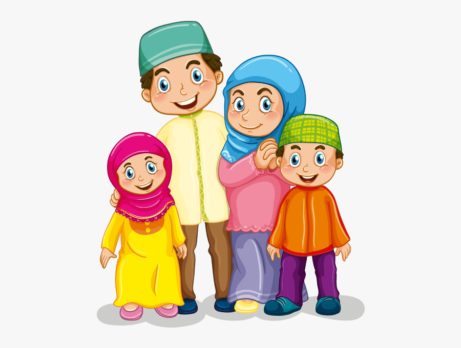 Thumb Image - Muslim Family Clipart Png, Transparent Clipart