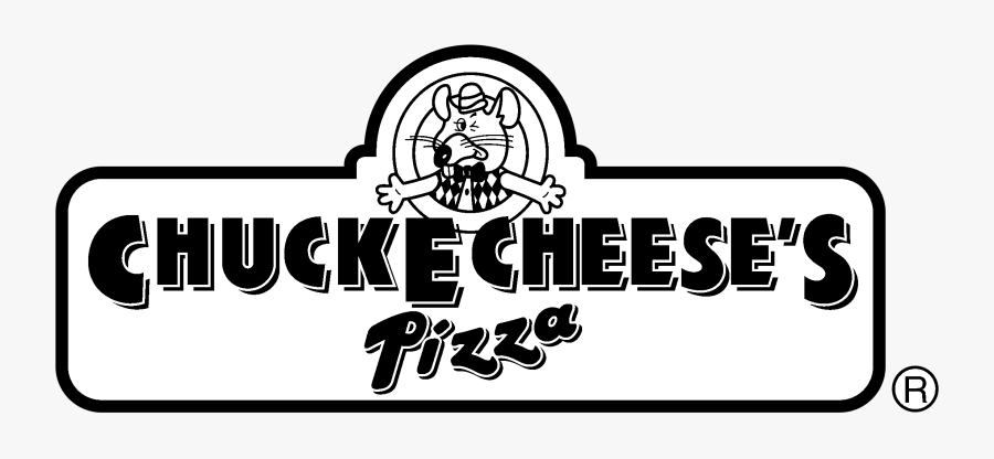 Chucke Cheese"s Pizza Logo Black And White - Chuck E. Cheese's, Transparent Clipart