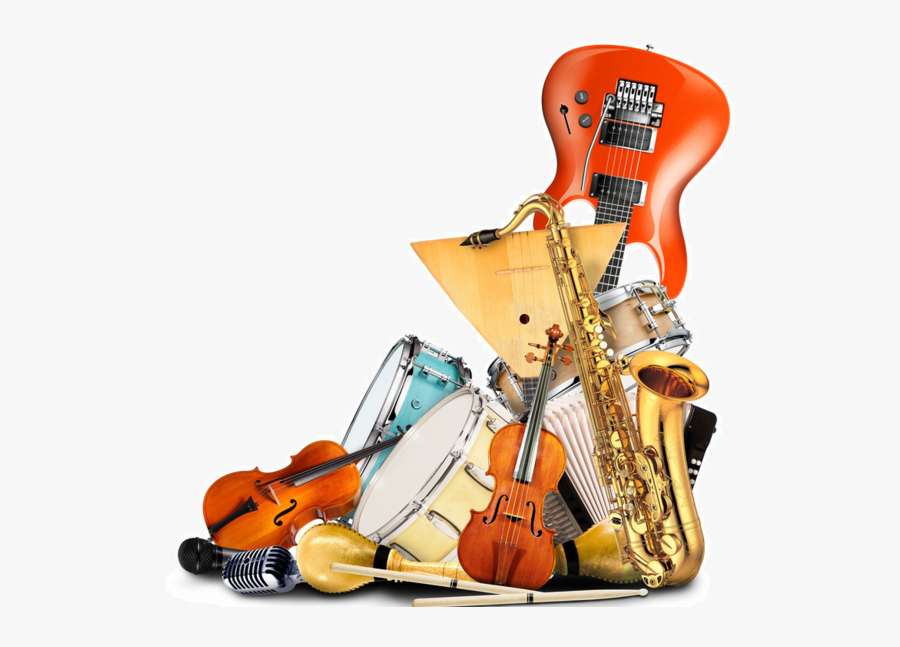 Music Notes And Instruments, Transparent Clipart