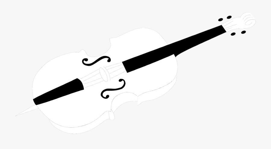 Transparent Violin Clipart Black And White - Violin White Png, Transparent Clipart
