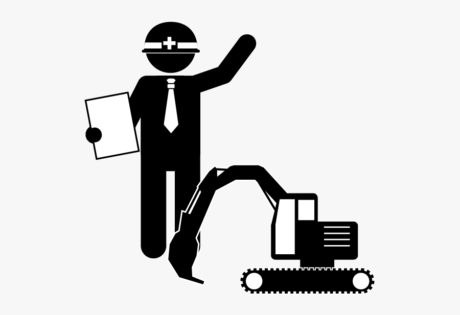 Civil Engineering Black And White, Transparent Clipart
