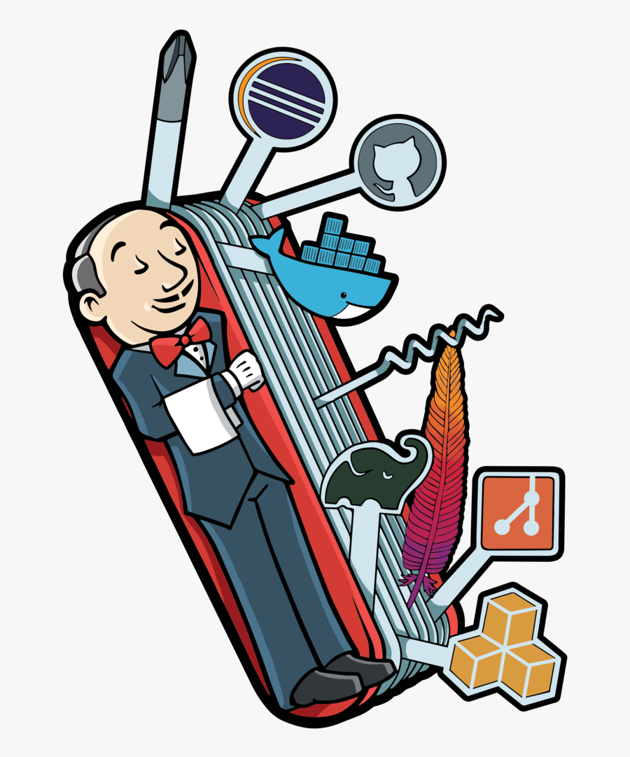 From Jenkins X, To Kubernetes, To The Butler Himself, - Jenkins Continuous Integration, Transparent Clipart