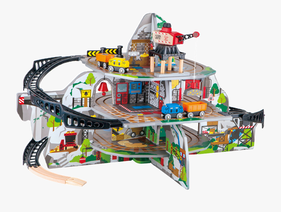 Mega Mountain Mine Train Set Hape Toys, Transparent Clipart