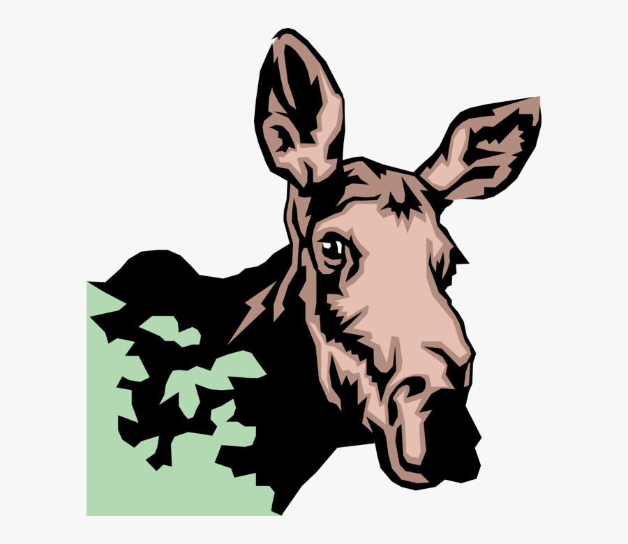 Vector Illustration Of Large, Long-headed Mammal Female - Illustration, Transparent Clipart