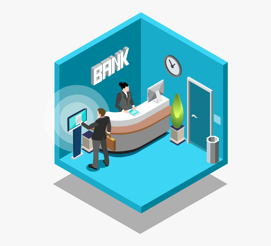 Manager Clipart Bank Teller - Bank Self Service Kiosks, Transparent Clipart