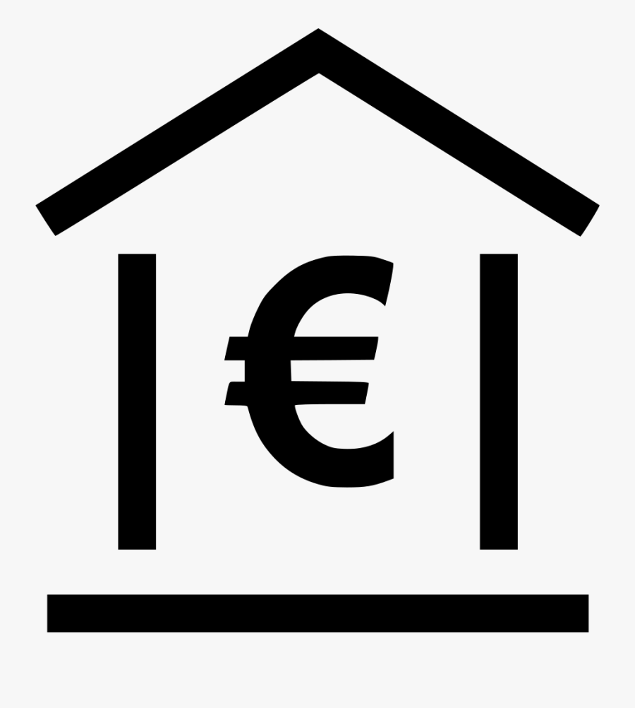 Online Home Loan Euro - Bank Icon Euro Png, Transparent Clipart