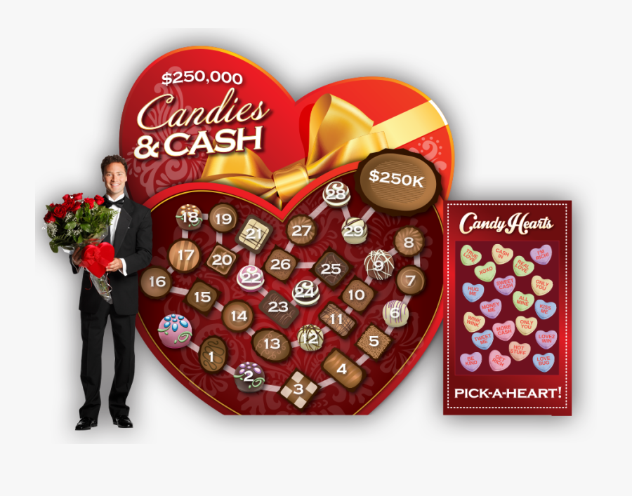 Transparent Valentines Candy Png - Heart, Transparent Clipart