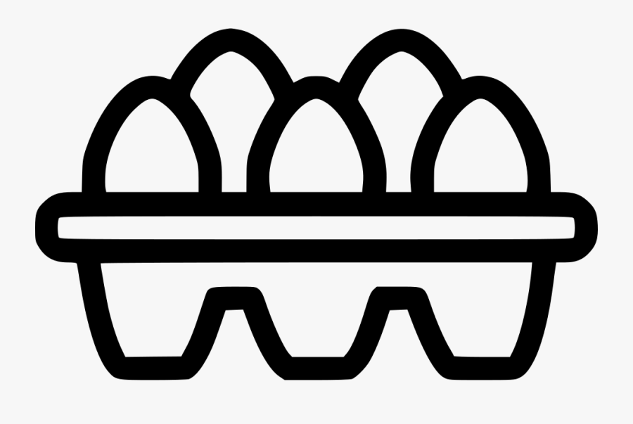 Egg Eggs Tray Poultry Food Produce Svg Png Icon Free - Egg Icon Png, Transparent Clipart