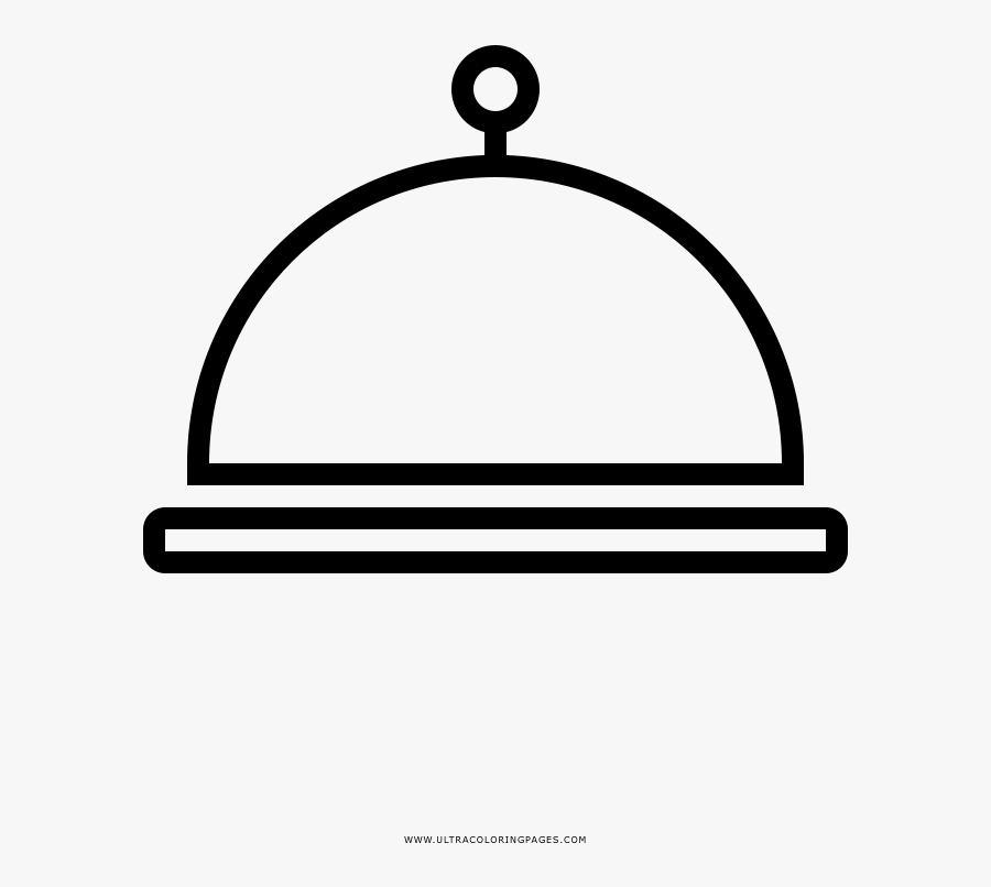 Catering Tray Coloring Page - Comida Desenho Png, Transparent Clipart