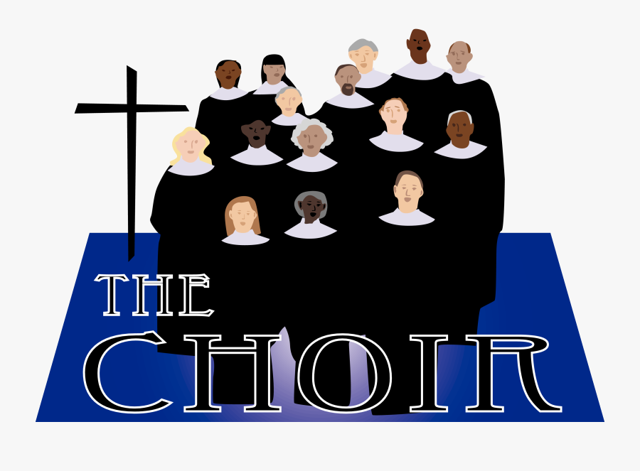Graphic Black And White Church Choir Clipart - Clip Art Choir, Transparent Clipart