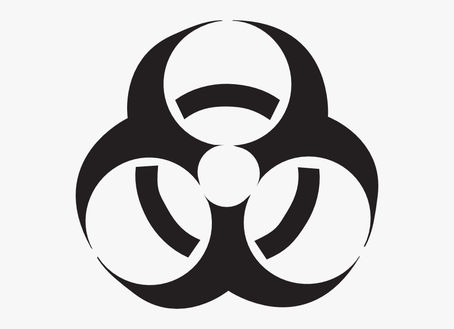 Clipart Of Toxic, Slightly And Biohazard - Biohazard Symbol White Background, Transparent Clipart