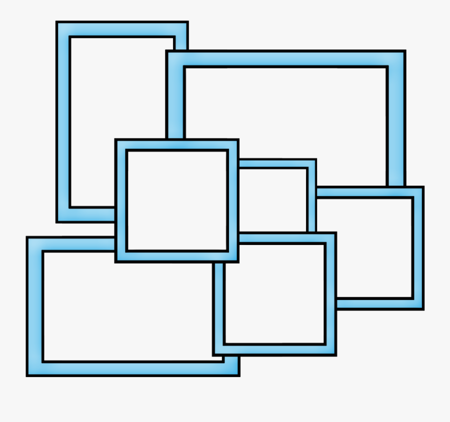 Frames And Borders Of The Bear Fliying Clip Art - Frame Collage Png, Transparent Clipart