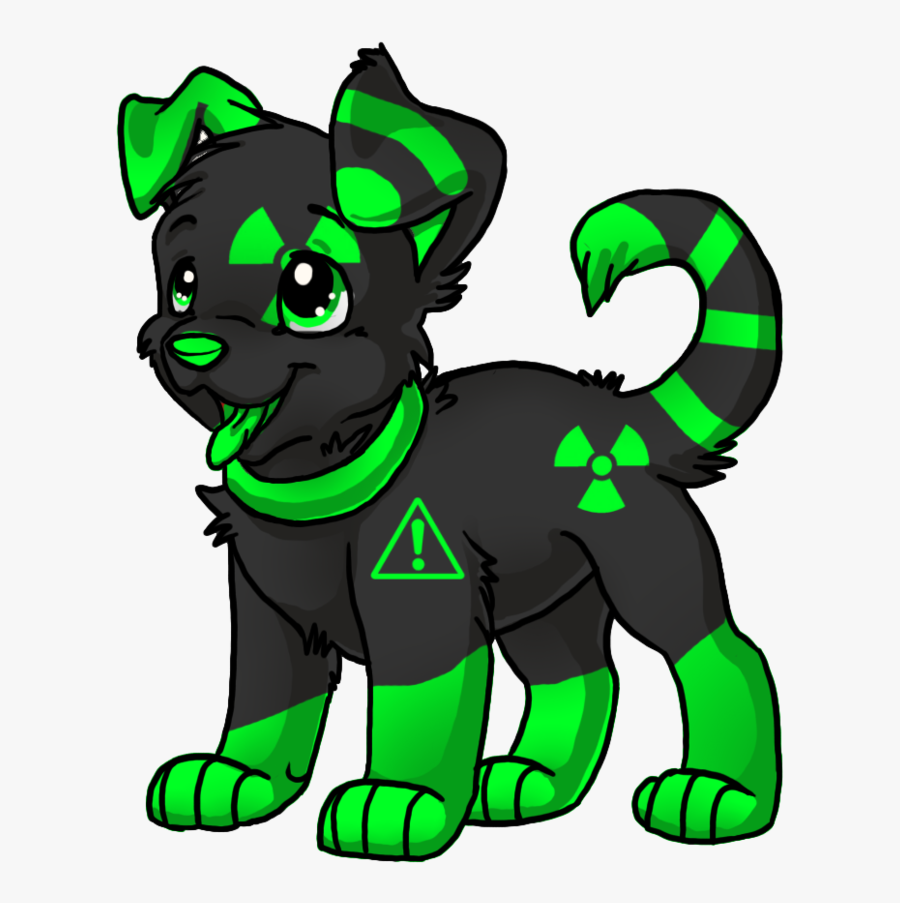 Green Toxic Puppy Adoptable - Puppy Deviantart, Transparent Clipart