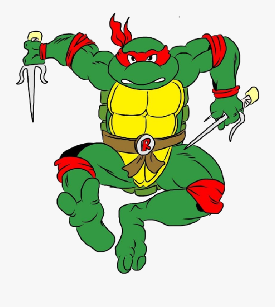 Clip Art Ninja Turtle Clip Art - Raphael Cartoon Ninja Turtles, Transparent Clipart