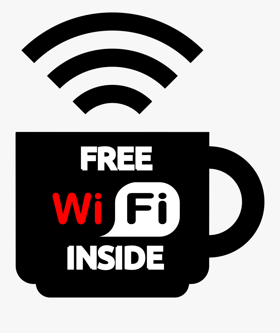 Clipart Restaurant Gratuit - Logo Free Wifi Png, Transparent Clipart